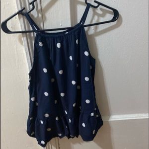 Polka Dot Sleeveless Top